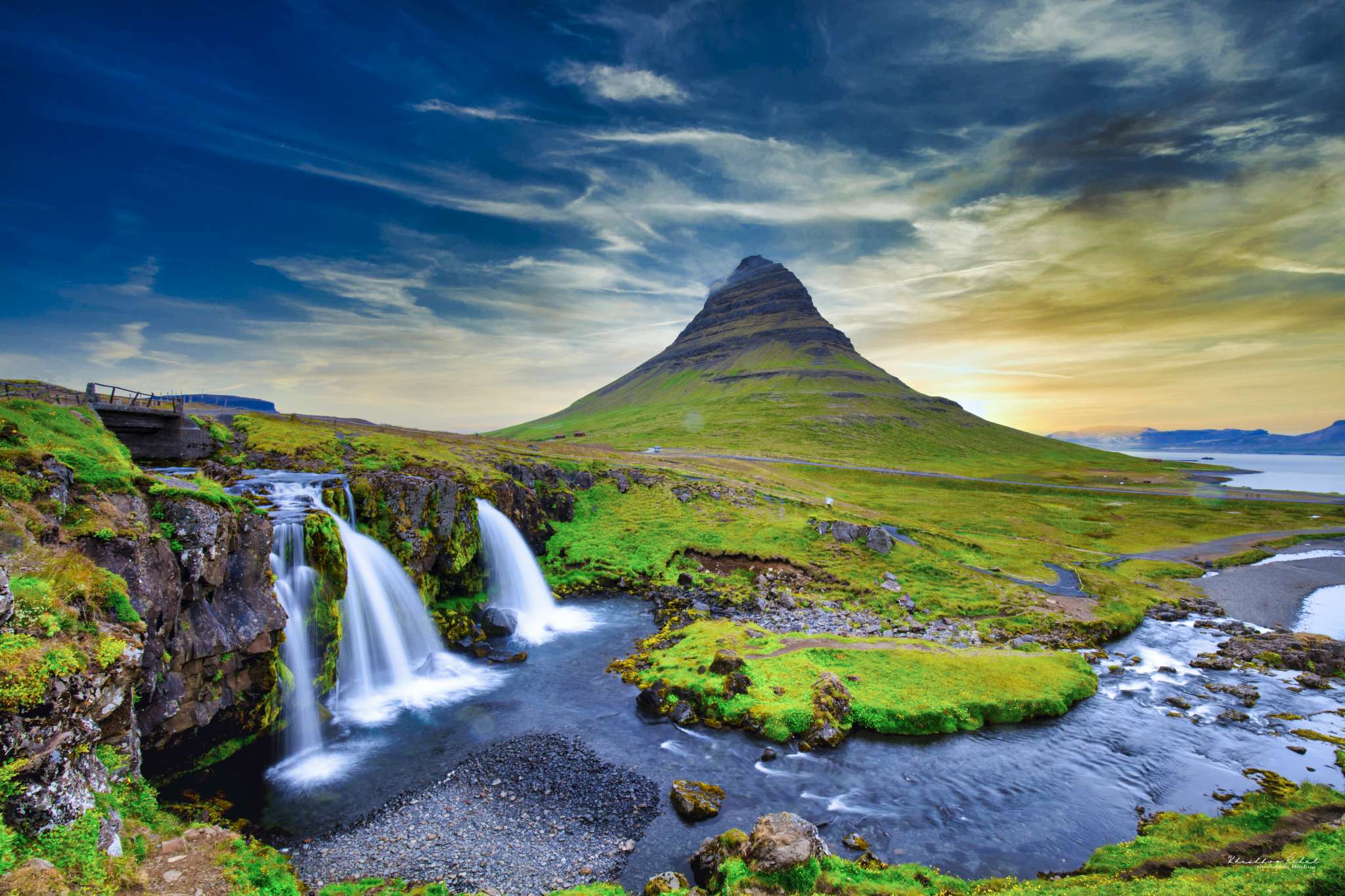 Kirkjufellsfoss Waterfall In Snaefellsnes, Iceland